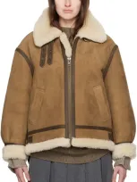 Dunst Brown Genuine Shearling Jacket