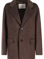 Dunst Handmade Cashmere Jacket In Brown