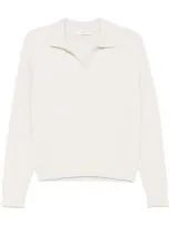 Dunst Spread-collar Sweater In Neutral