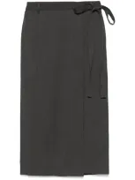 Dunst Maxi Tie Skirt In Grey