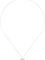 Dunton Ellerkamp Silver Diminutive American Folk Heart Pendant Necklace In Sterling Silver