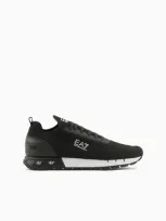 Ea7 Legacy Knitted Sneakers In Two-tone