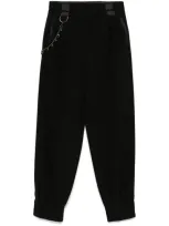 Ea7 Emporio Armani Baggy Fit Trousers In Black