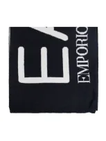 Ea7 Emporio Armani Logo Intarsia In Black