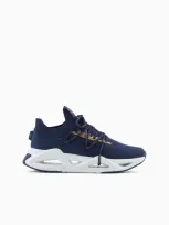 Ea7 Infinity Knit Sneakers In Blue