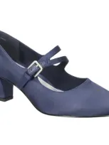 Easy Street Women's Meryl Mary Jane Pumps In Navy Satin