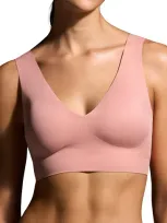 Eby Wireless Bralette In Ash Rose