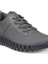 Ecco Gruuv Sneaker In Steel/steel/buttercup