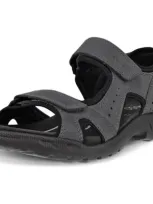 Ecco Onroads Sandal In Magnet/black