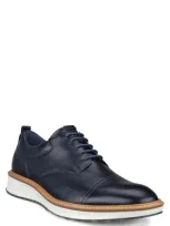 Ecco St.1 Hybrid Cap Toe Derby In Marine