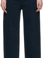 Eckhaus Latta Black Baggy Jeans In Ebony