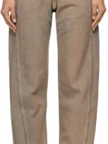 Eckhaus Latta Blue Goodtime Jeans In Sand