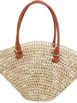 Eilaf Shamsia Palm Tote In Brandy Brown