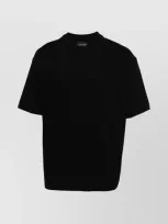 Emporio Armani Logo Cotton T-shirt In Black