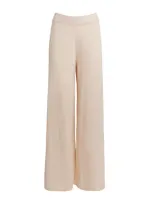 Falke Virgin Wool-blend Trousers In Pink