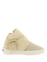 Fear Of God Mid-top Suede And Bead Sneakers. In Burgundy