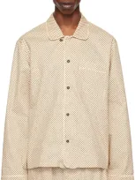 Galilee-by-sea Beige Polka Miles Pyjama Shirt