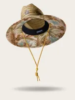 Hemlock Casablanca Straw Lifeguard Hat In Multi