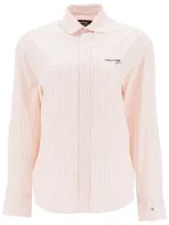 Homme Girls Camicia Oxford A Righe In Pink