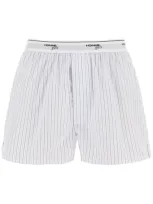 Homme Girls Kids'  Cotton Boxer Shorts In White