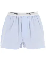 Homme Girls Kids'  Cotton Boxer Shorts In Blue