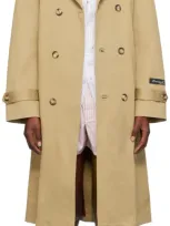 Hommegirls Beige Classic Trench Coat In Khaki