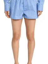 Hommegirls Boxer Shorts Blue White Stripe