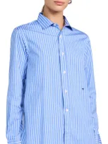 Hommegirls Classic Shirt Blue White Stripe