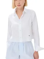 Hommegirls White Cropped Shirt