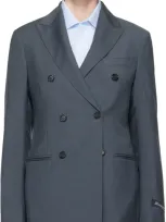 Hommegirls Gray Wool Classic Blazer