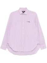 Hommegirls Striped Shirt In Purple