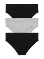 Honeydew Bailey Hipster, 3 Pack In Black/heather