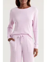 Honeydew Under The Stars Waffle Knit Pajama Top In Lavender