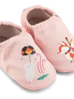 Hopfrög Kids' Jack Rabbit Barefoot Slip-on Shoe In Powder Pink