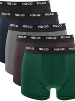 Hugo 5 Pack Trunks In Black