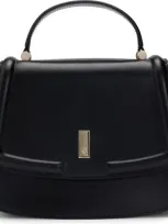 Hugo Ariell Leather Top Handle Bag In Black