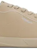 Hugo Beige Cupsole Logo Detail Sneakers In 262-medium Beige