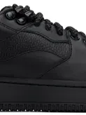 Hugo Black Leather Gtx Sneakers In 005-black