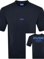 Hugo Blue Nalono T Shirt Navy