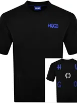 Hugo Blue Nimayliti T Shirt Black