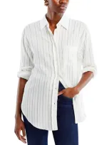 Hugo Boss Baredana Button Front Shirt In Bright White