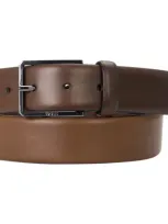 Hugo Boss Boss Cary Leather Belt In Medium Brown