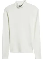 Hugo Boss Boss Emata Mock Neck Top In Soft Cream