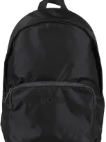 Hugo Boss Boss  Contrast Logo Backpack In Blue