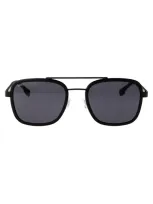 Hugo Boss Boss  Pilot Frame Sunglasses In Black