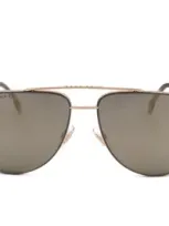 Hugo Boss Boss  Pilot Frame Sunglasses In Gold