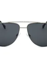 Hugo Boss Boss  Pilot Frame Sunglasses In Gray