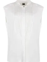 Hugo Boss Boss  Pleated Short In White