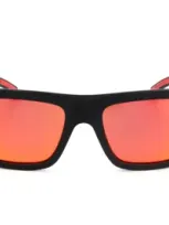 Hugo Boss Boss  Rectangular Frame Sunglasses In Black