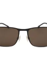 Hugo Boss Boss  Rectangular Frame Sunglasses In Brown